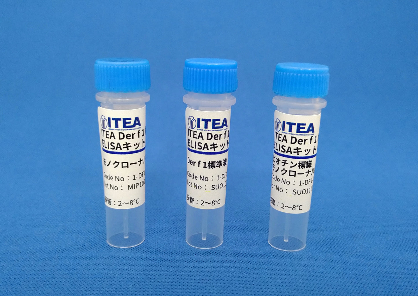 【1-DF1-002】ITEA ダニアレルゲン(Der f 1)測定用構築型ELISAキット(ビオチン標識)