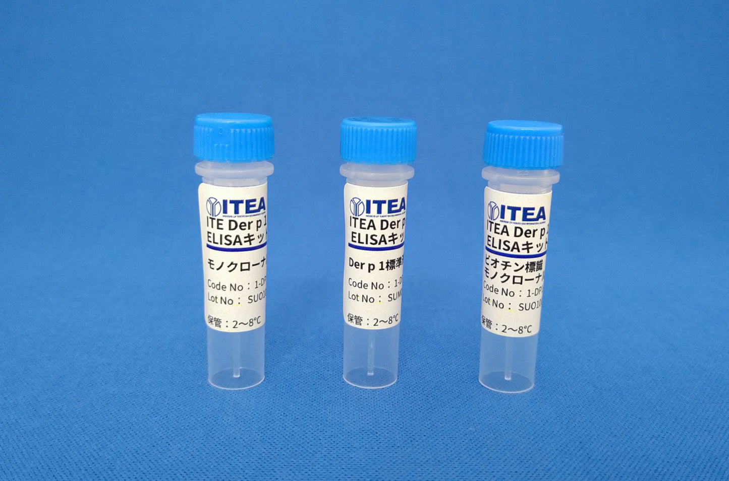 【1-DP1-002】ITEA ダニアレルゲン(Der p 1)測定用構築型ELISAキット(ビオチン標識)