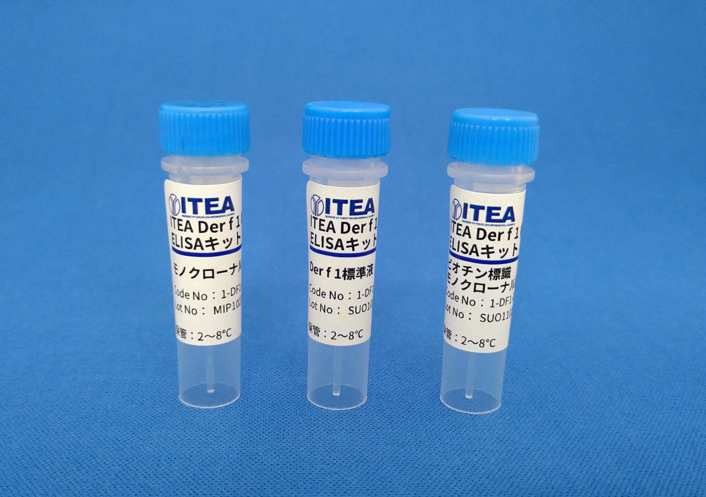 【1-DF1-002】ITEA ダニアレルゲン(Der f 1)測定用構築型ELISAキット(ビオチン標識)