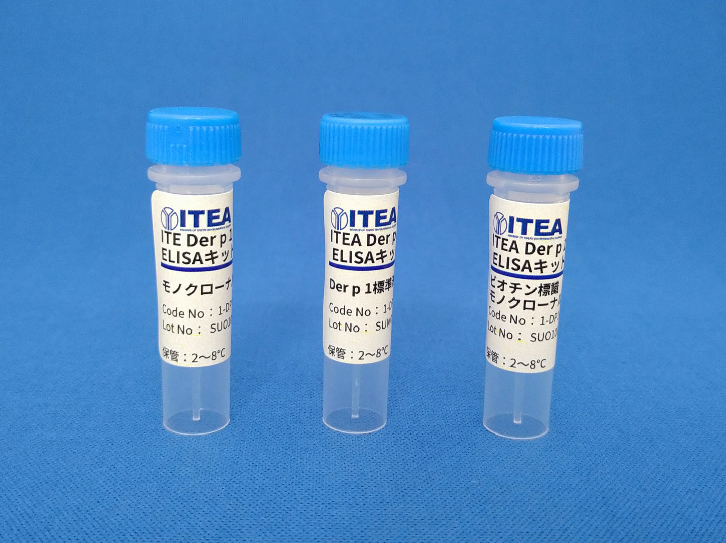 【1-DP1-002】ITEA ダニアレルゲン（Der p 1）測定用構築型ELISAキット（ビオチン標識）